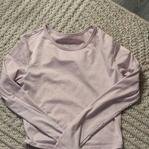 SHEIN Light Pink Long Sleeve Tee